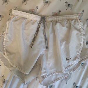 White Nike Women's Dry Tempo Shorts